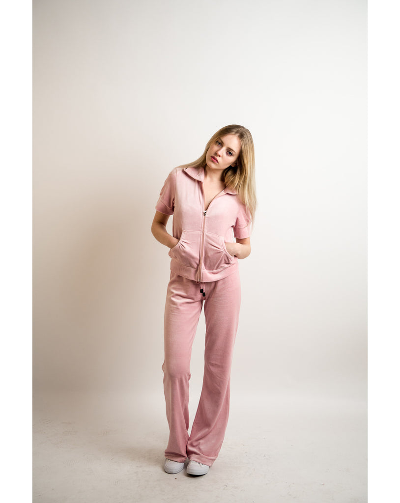 Velour Tracksuits with short sleeves