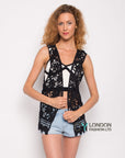 Floral Pattern Crochet Cardigan (73A)
