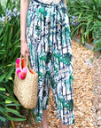 Floral Print Wide-leg Trousers
