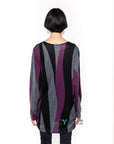 Stripe Print Knitted Jumper