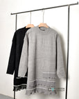 Crystal trim & Chiffon Hem Jumper