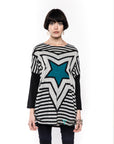 Star Print oversized Jumper top