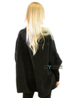 Skull print oversize jumper