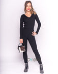 Hoodies top and leggings set