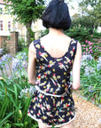 Parrot bird floral print tassel co-ords suits