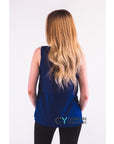 Pearl Embellished Vest (Royal Blue)