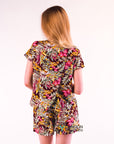 Floral Print Suits (Brown)