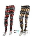 Reindeer Pattern knitted leggings