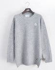 Face logo plain jumper (Grey)