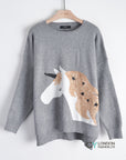 UNICORN HORSE sequin embellished Jumper