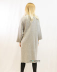 Double-sided wool blend jacket coat (Grey)