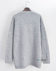 Face logo plain jumper (Grey)