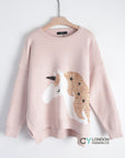 UNICORN HORSE sequin embellished Jumper