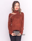 Open shoulder jumper with Chain Detail