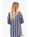 Sliver color print oversize top