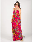 Chain Print Maxi Dress