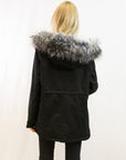 Faux Fur Hooded American style Parka jacket