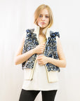 Faux Fur Jacket (Blue)