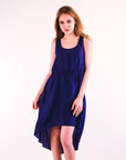 Dip Hem Dress (BLUE)