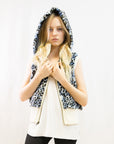 Faux Fur Jacket (Blue)