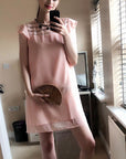 Floral Chain Embellishment Summer Dress