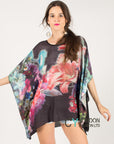 Floral Print Kimono Top