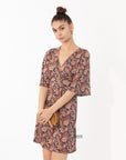 KIMONO Sleeves Wrap Dress