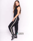 Knit Jogging Trousers with Side Stripes