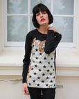 Multi Stars Geometric Print knitted Jumper