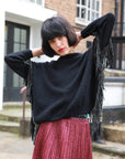 Leather Tassel Jumper