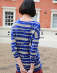 Gold lurex Stripe Knitted long Jumper