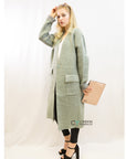Wool blend jacket coat