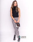 Knit Jogging Trousers with Side Stripes