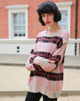 Check Print Wool blend Jumper