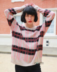 Check Print Wool blend Jumper
