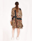 Oversized Shirt in Multi Chain Leopard Print