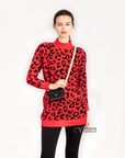 Leopard Print Fluffy Jumper