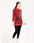 Leopard Print Fluffy Jumper