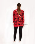 Leopard Print Fluffy Jumper