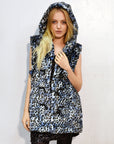 Faux Fur Oversize Hoody Coat