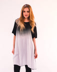 Tie dye Cotton Long Top (Blue)