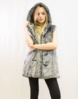 Faux Fur Oversize Hoody Coat