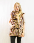 Faux Fur Oversize Hoody Coat
