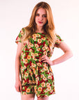 Floral Print Suits (Red)