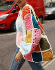 Hand Crochet Multicolour Granny Square Patchwork Handbag