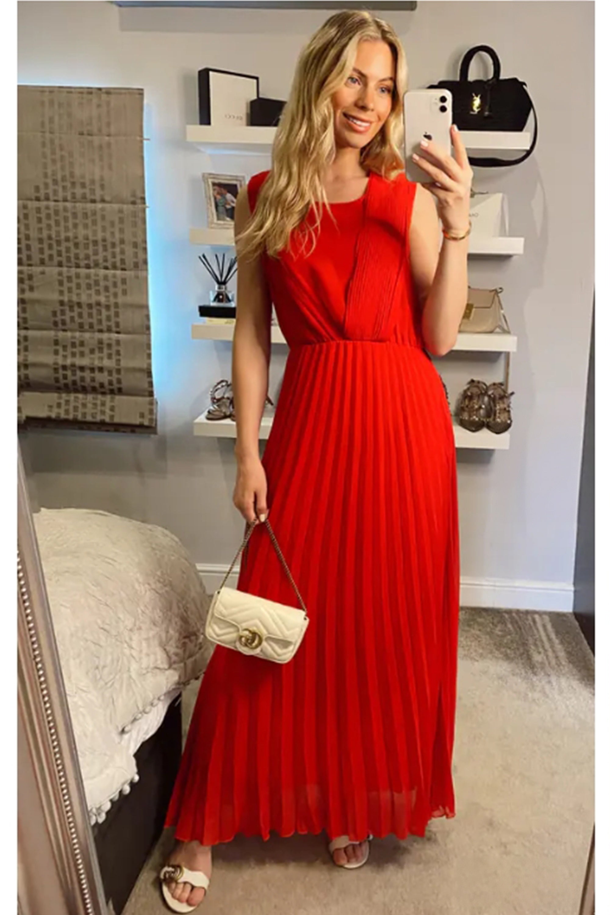 Pleated Maxi dress