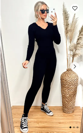Hoodies top and leggings set