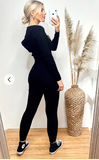 Hoodies top and leggings set