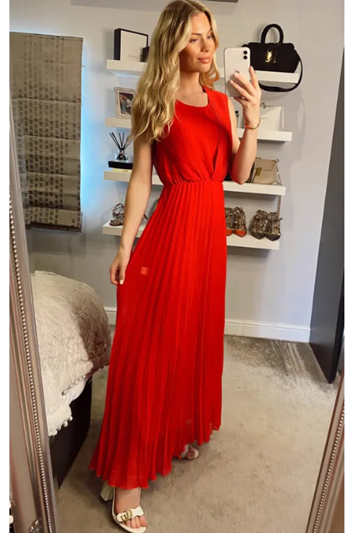 Pleated Maxi dress