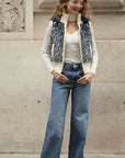 Faux Fur Jacket (Blue)